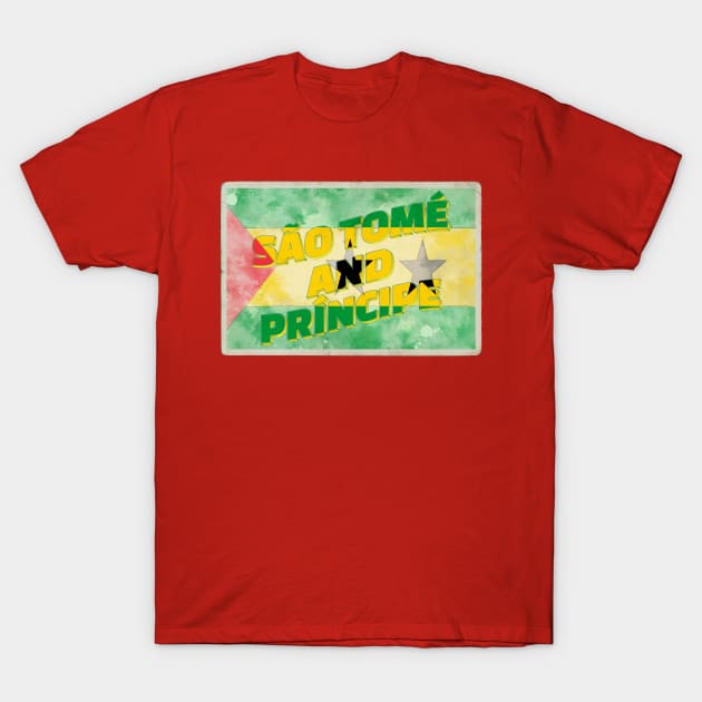 São Tomé and Príncipe Vintage style retro souvenir T-Shirt by DesignerPropo